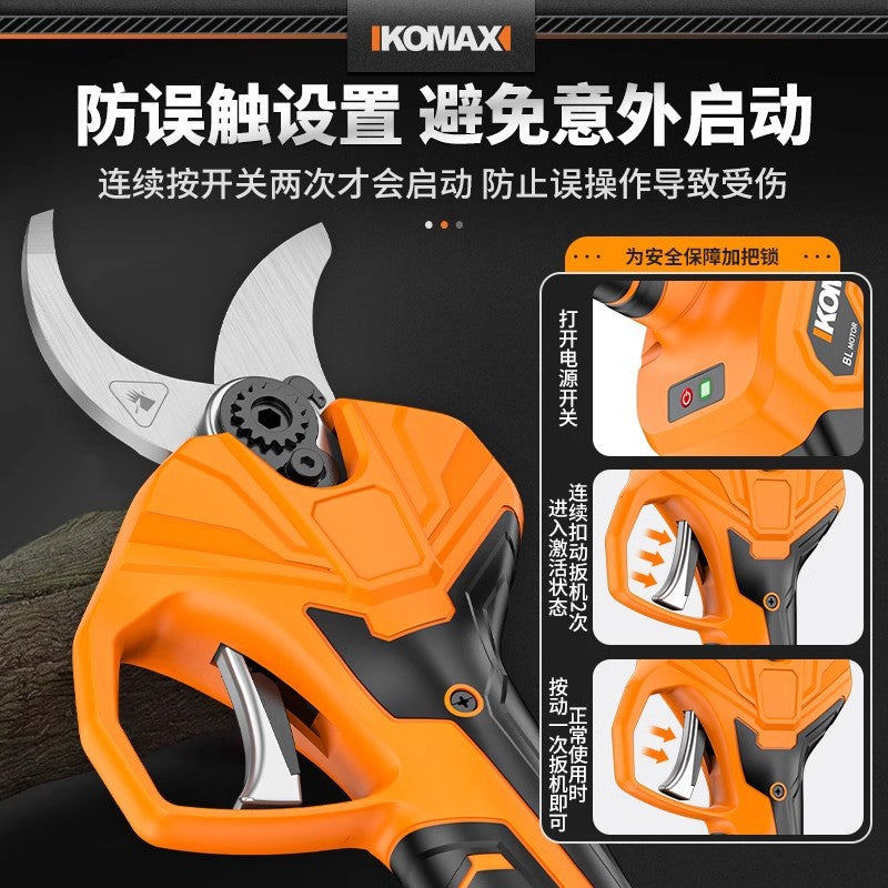 Electric rechargeable strong garden fruit tree pruning shears lithium battery tree pruning shears electric shears pruning artifact