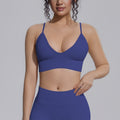 fashion seamless knittingpure color tight back sports intimates sports running fitness yoga clothes vest women