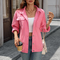 Wish european and american cross-border foreign trade  new women's clothing  new retro washed denim jacket tops