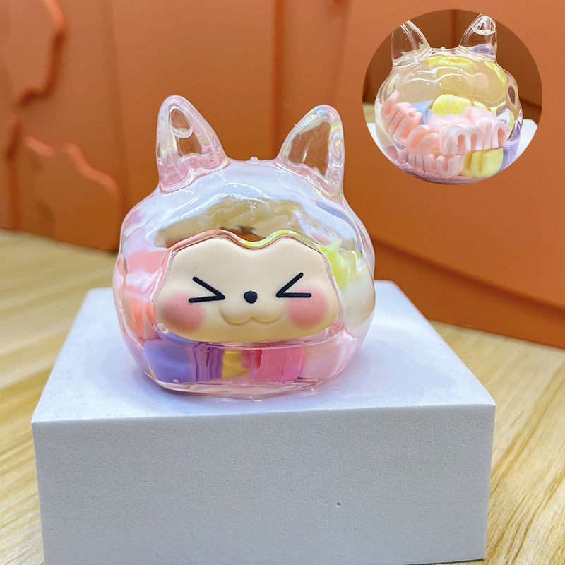 oversized three-dimensional quicksand KIKI shopping mall blind box figure desktop ornament car pendant DIY jewelry accessories