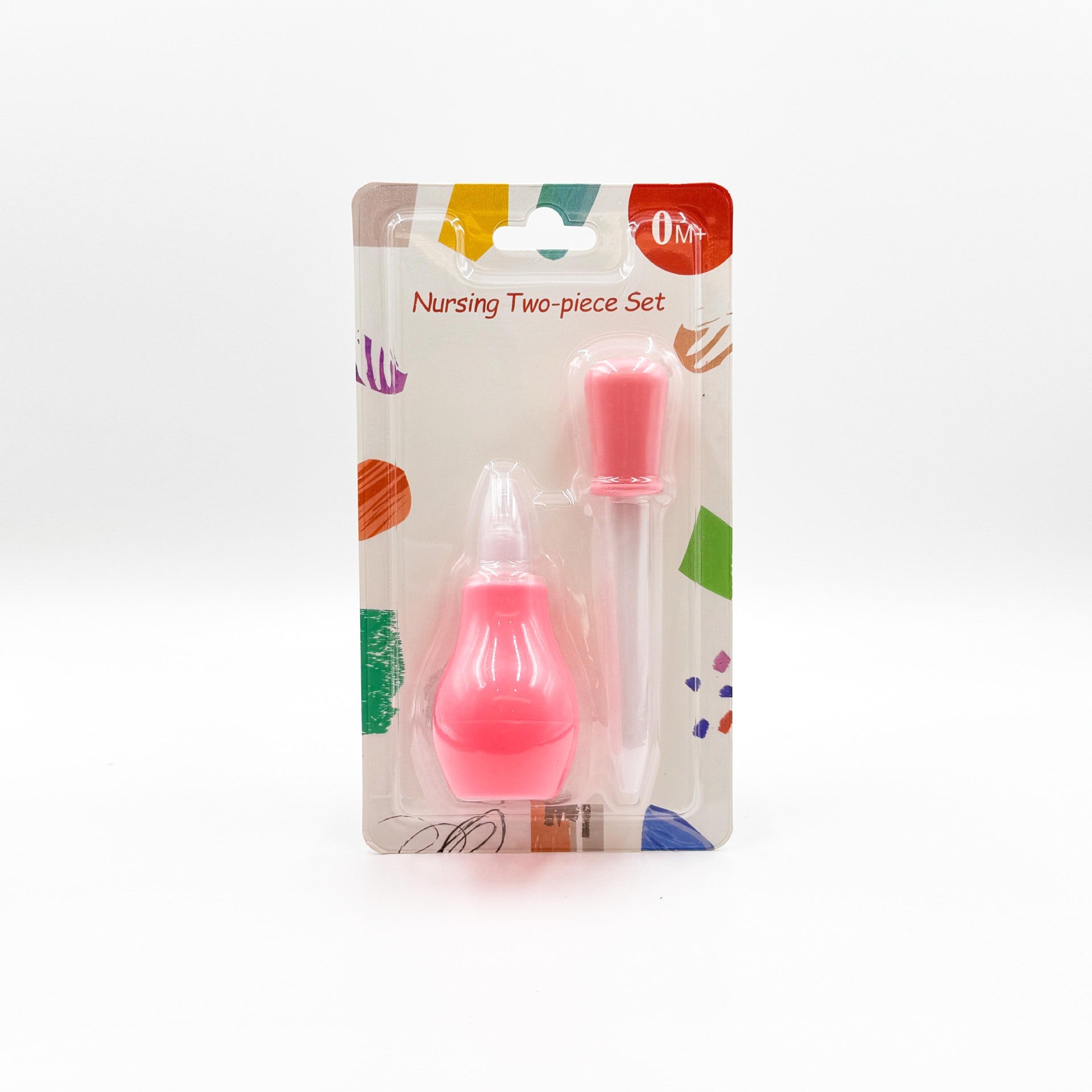 English card, pump-type neonatal infant nasal suction device, dropper medicine feeder, snot cleaner, silicone.