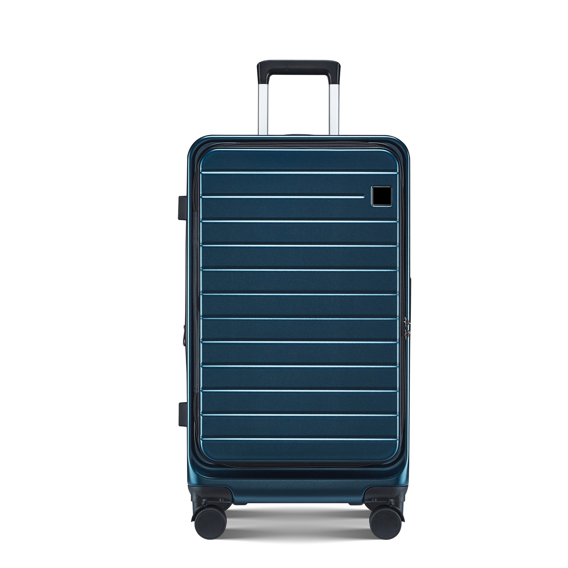 New portable front opening trolley case three-piece universal wheel password 30 inch square fat man suitcase travel bag