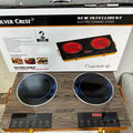 export eu/us/uk plug multifunctional double burner ceramic cooktop high power 3500w light wave oven electric hot plate