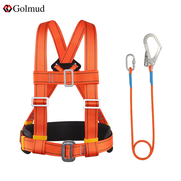 Safety belt safety rope Outdoor anti-fall aerial work set Electrical construction safety belt Belt wear-resistant rope