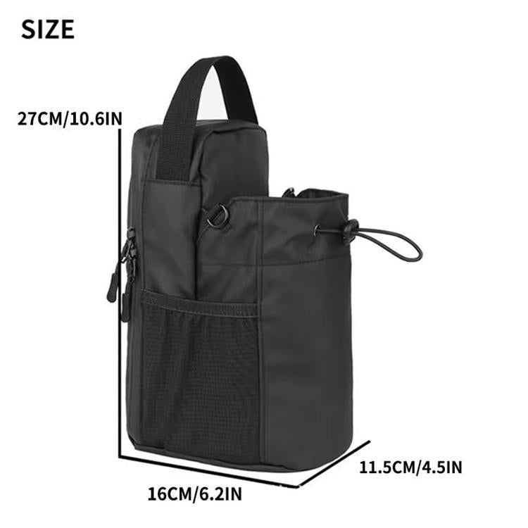 Waterproof gym magnetic water bottle bag outdoor multifunctional 5-piece strong magnetic attachment shoulder storage bag - direct from the factory