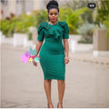 e-commerce, , , pencil skirt, plus-size african women's clothing, ol (office lady) commuter style, solid color dress