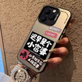 Imd trendy case suitable for opporeno13 frosted pc hard protective case a2/findx6 cartoon text mobile phone case