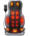 Full body multifunctional kneading cervical massager - neck, waist, back, and hip car massage cushion with infrared therapy
