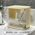 Bathroom toilet wash basin storage rack waste cotton soft face wash storage box bathroom wall hanging punching