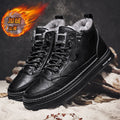Snow boots men's shoes high-top winterfleece-linedheattechthickenednortheast cotton shoes fur all-in-onewaterproofnon-slip cotton boots