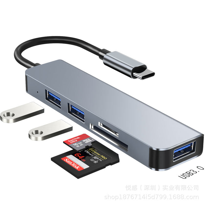 Factory direct amazon hot-selling type-c to usb expansion hub 3.0 card reader usb splitter