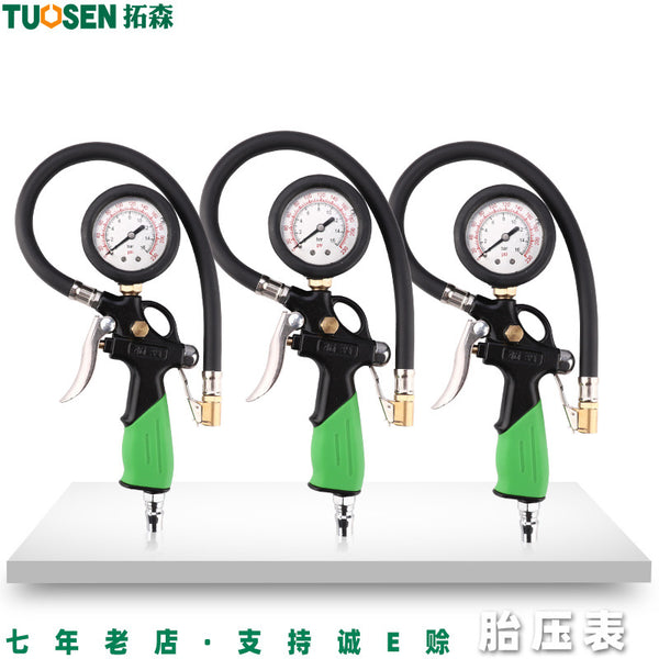 Tuosen Hardware Tools Tire Pressure Gauge Tire Inflatable Tire Pressure Gun Mechanical Tire Pressure Gauge Oil-immersed Tire Pressure Gauge