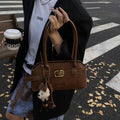 Korean style niche versatile shell bag for women - autumn 2025 retro work commute shoulder bag - high-end handbag