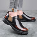 Casual men's shoes 2021 spring british workwear trendy shoes men's boots soft surface big toe men's shoes retro leather shoes