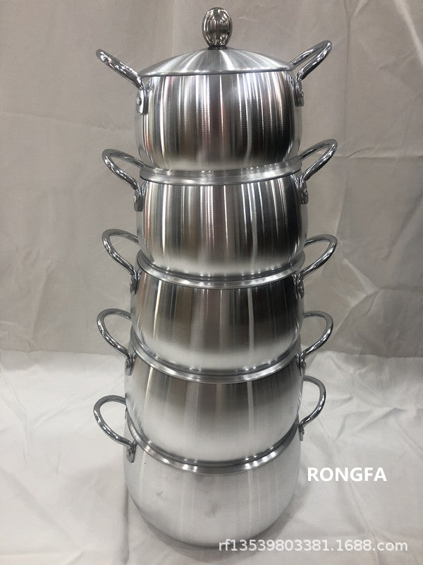 African export aluminum cookware set - 10 piece aluminum pot upgrade - cookware set 10pcs kitchenware