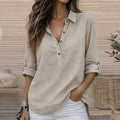 1688 casual linen henley shirt with adjustable sleeves - a wardrobe staple for everyday wear and commuting