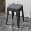 Popular new plastic stool, thickened and durable, square stool, minimalist design for home use, living room storage, shoe-changing stool, stackable for entryways