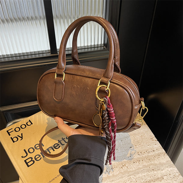 Fashion women's handbags women's 2025 new popular retro women's bags, high-end temperament simple and versatile women's messenger bags