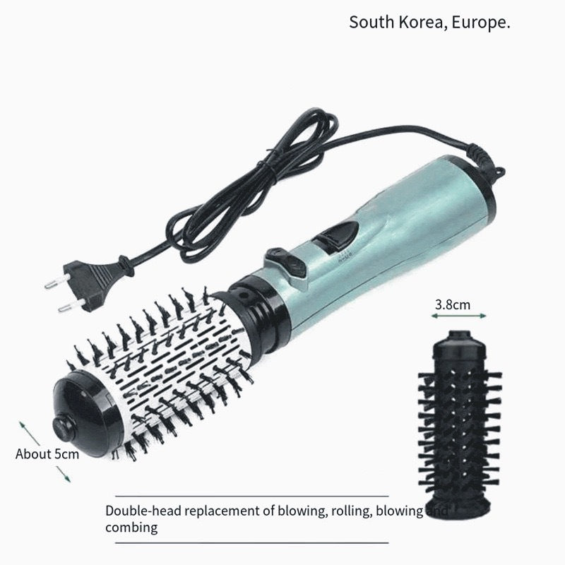 Cross-border negative ion hair dryer, multi-functional electric hair straightener, automatic curling iron, hairdresser, three-in-one hot air comb