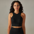 seamless peach beautiful back five-piece set pure color high waist tight jacquard beautiful back bra vest yoga pants suit