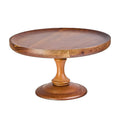 Vintage-style wooden cake stand with glass dome lid - perfect for cakes, bread, desserts, fruits, and tea pastries (2026 collection)