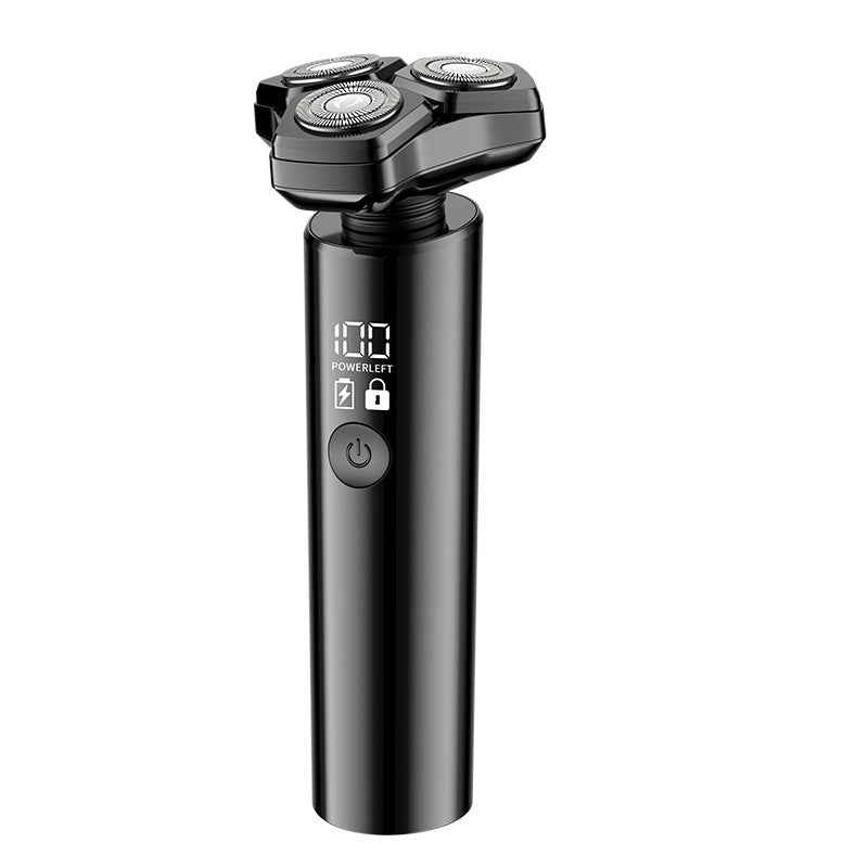 personalized all-in-one electric shaver anti-pinching three-blade washable digital display shaver rotate type