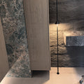 Entrance aisle corridor aisle overhead speaker floor lamp house living room background wall long pole hourglass floor lamp