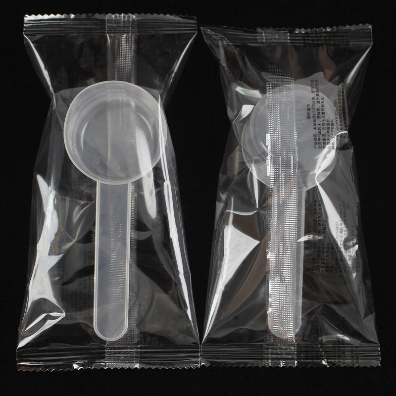 Plastic measuring spoon 40ml milliliter facial mask spoon powder feed fertilizer laundry detergent pesticide measuring spoon filled with water 40g grams