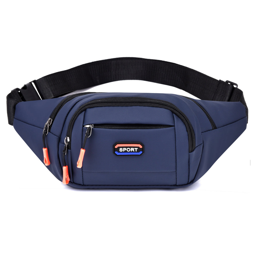 Cross-border new fanny pack men's multi-functional business cashier messenger bag large capacity outdoor sports mountaineering running fanny pack