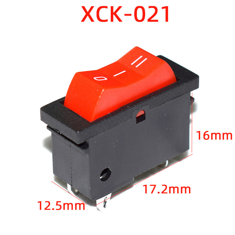 Ship-shaped rocker power button, single knife double throw three gears and 3 feet, welding treasure hot air gun switch, for Jiufu hot air gun