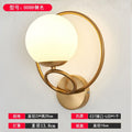 Wall lamp accessible luxury bedroom bedside lamp modern casual starry sky scandinavian style stylish golden round entrance wall lamp