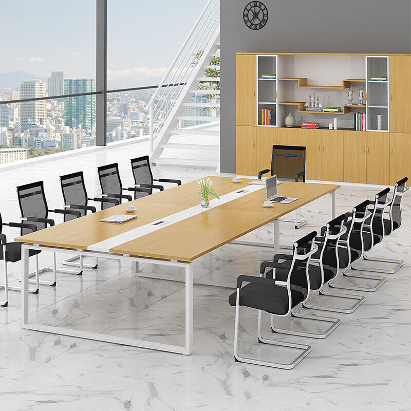 Saint li office desk combination conference table - minimalist modern rectangular table for negotiation, training, and workstation use