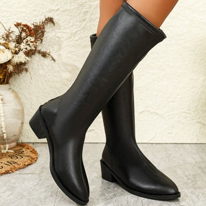Women's over-the-knee boots for export, new autumn/winter  collection: knee-high, back-zip, riding boots, high-top elastic boots, slim-fit boots