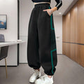 Girls' pants  spring/autumn collection: big girls' spring activewear, wide-leg sweatpants, spring outfits, new children's casual pants