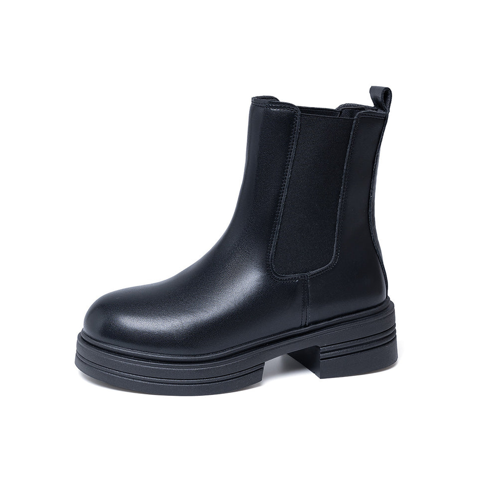 Exportplus size chelsea boots for women new arrivalspring & fall single boots thick sole thin short boots women's shoes cross-border chimney boots