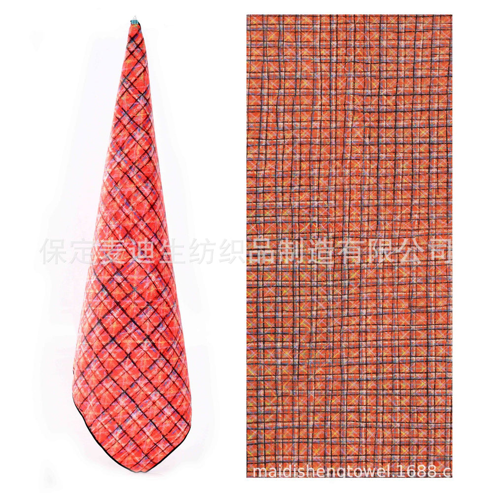 Factory wholesale full-page printed sand-free beach towel, soft, absorbent, quick-drying, mesh bag packaging, advertising cheerleading bath towel
