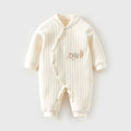 Babibele baby onesie - pure cotton, warm, newborn clothes, quilted romper, baby bodysuit, sleepsuit (unisex)