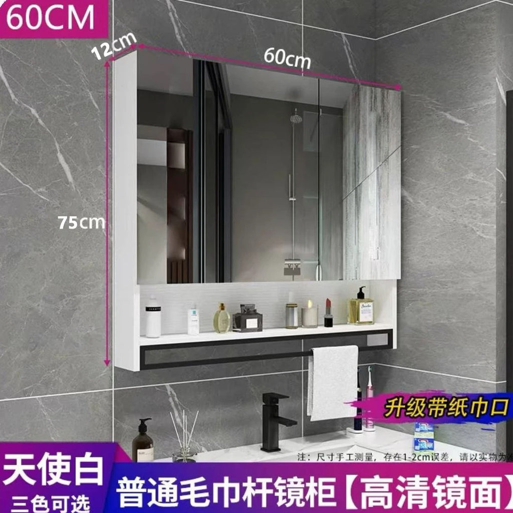 [Consultation and installation] Smart bathroom mirror cabinet is separately wall-mounted with lamp defogging bathroom dressing mirror is simple