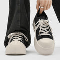 Mickey big head lightning derby shoes men 2026new arrivalthick sole heightened black warrior casual low ankle sneakers sports shoes