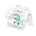 Baby's pure cotton t-shirt, new spring and autumn collection, infant cartoon top, unisex baby single piece, baby long sleeve