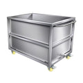 Stainless steel square storage box movable water storage tank industrial water storage bucket trolley stewing bucket soaking pool