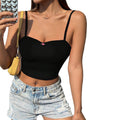 Amazon  european and american cross-border women's milk silk sexy ruched bust lace camisole bodycon bandeau top