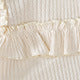 autumn new arrival: cross-border e-commerce sweet ruffle top & 3d floral shorts two-piece set for girls