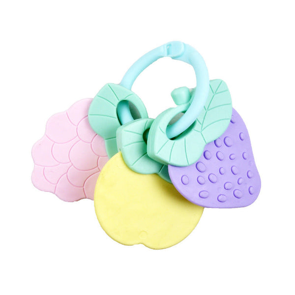 Cross-border Russian export fruit skewers, rattles, hand-held toothpaste, foot pedal piano, bed bell, toy accessories, baby toys