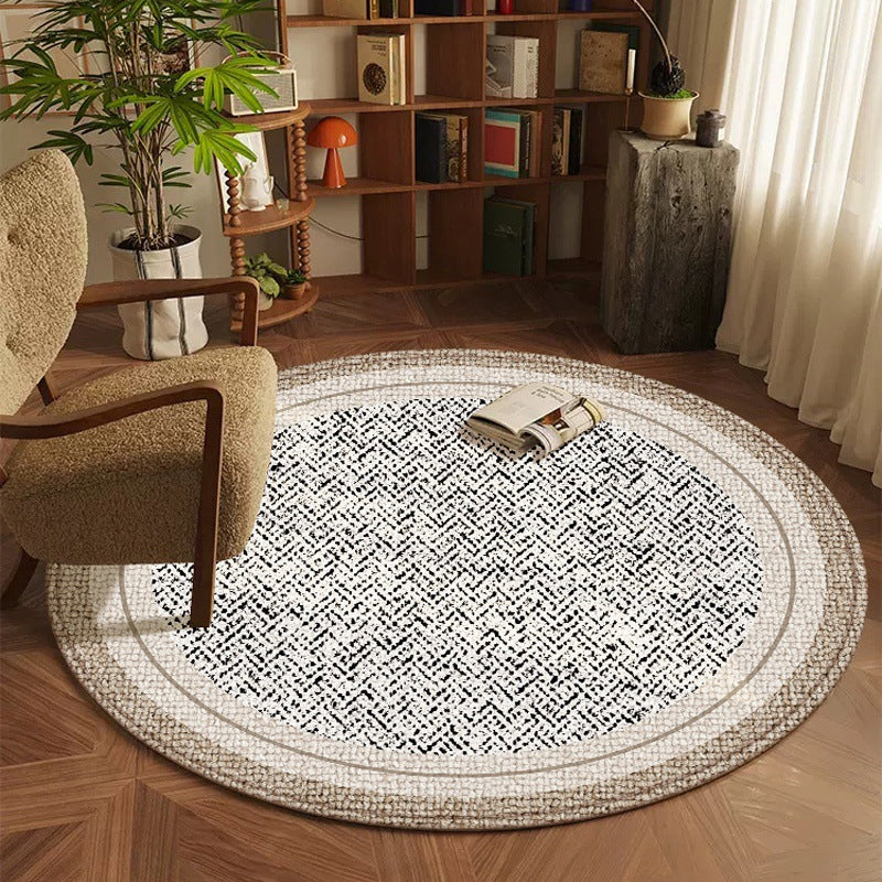 Source factory direct sales European round office carpet living room sofa coffee table blanket study rotating chair cushion rocking chair cushion