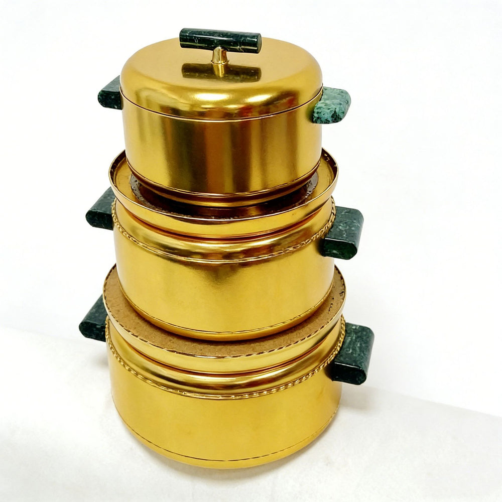 New arrivalnew arrival 3pc thermal insulation box jade handle thermal insulation box cross-border product selection first choice 1.0l-2.0l-3.5l