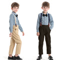 Wholesale from the source manufacturer: boys' outfits, new children's clothing, long-sleeved shirts, overalls, spring new arrivals