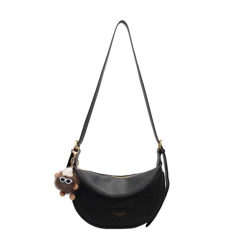 Cross-border high-quality textured bags women's large-capacity 2025 new autumn and winter versatile fashion messenger bags commuter dumpling bags