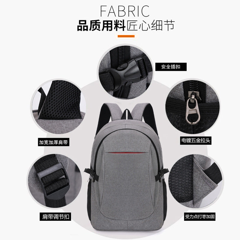 School bag male college student ins trendy brand campus backpack male backpack female Korean version simple and versatile travel computer bag