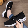 Exportplus sizespringnew arrival flying mesh shoes women's slip-on thick sole breathable casual shoes soft bottom cushion shoes women